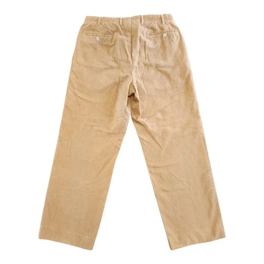 Valentini Mens Corduroy Golf Coastal Pants Made In Italy 100% Cotton  Size US 36